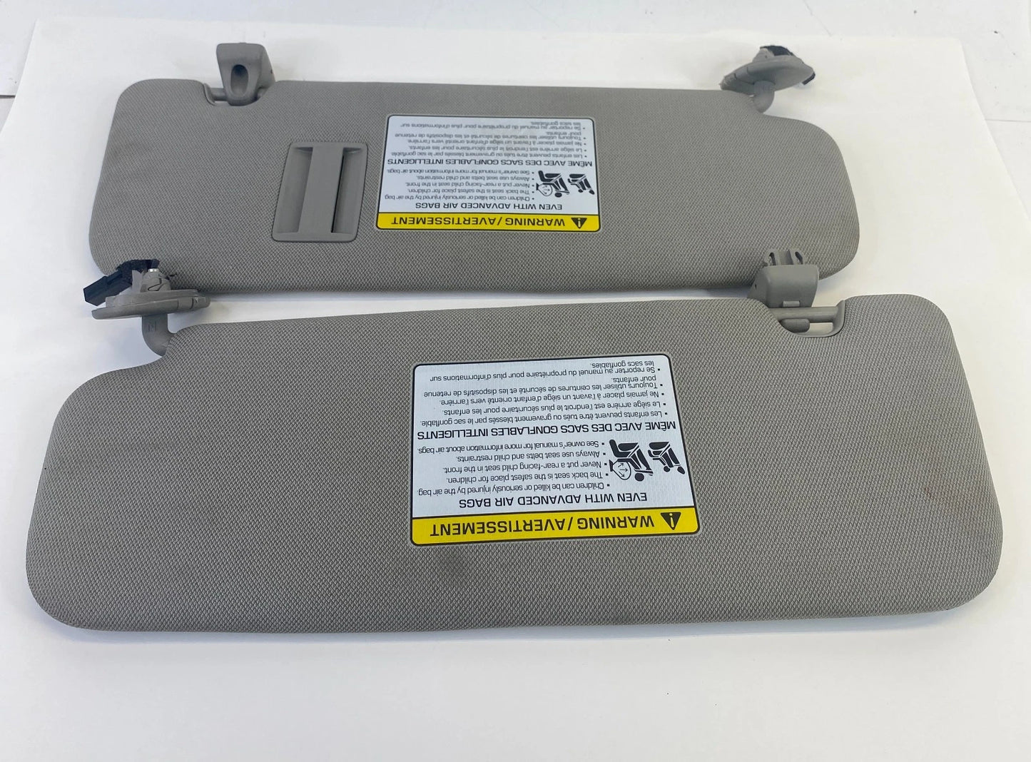2015-2020 KIA SEDONA ROOF LEFT & RIGHT SUNVISOR PAIR SET OEM