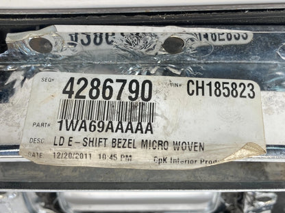 2012-2017 DODGE CHARGER A/T CENTER CONSOLE PANEL COVER TRIM 1WA69AAAAA OEM