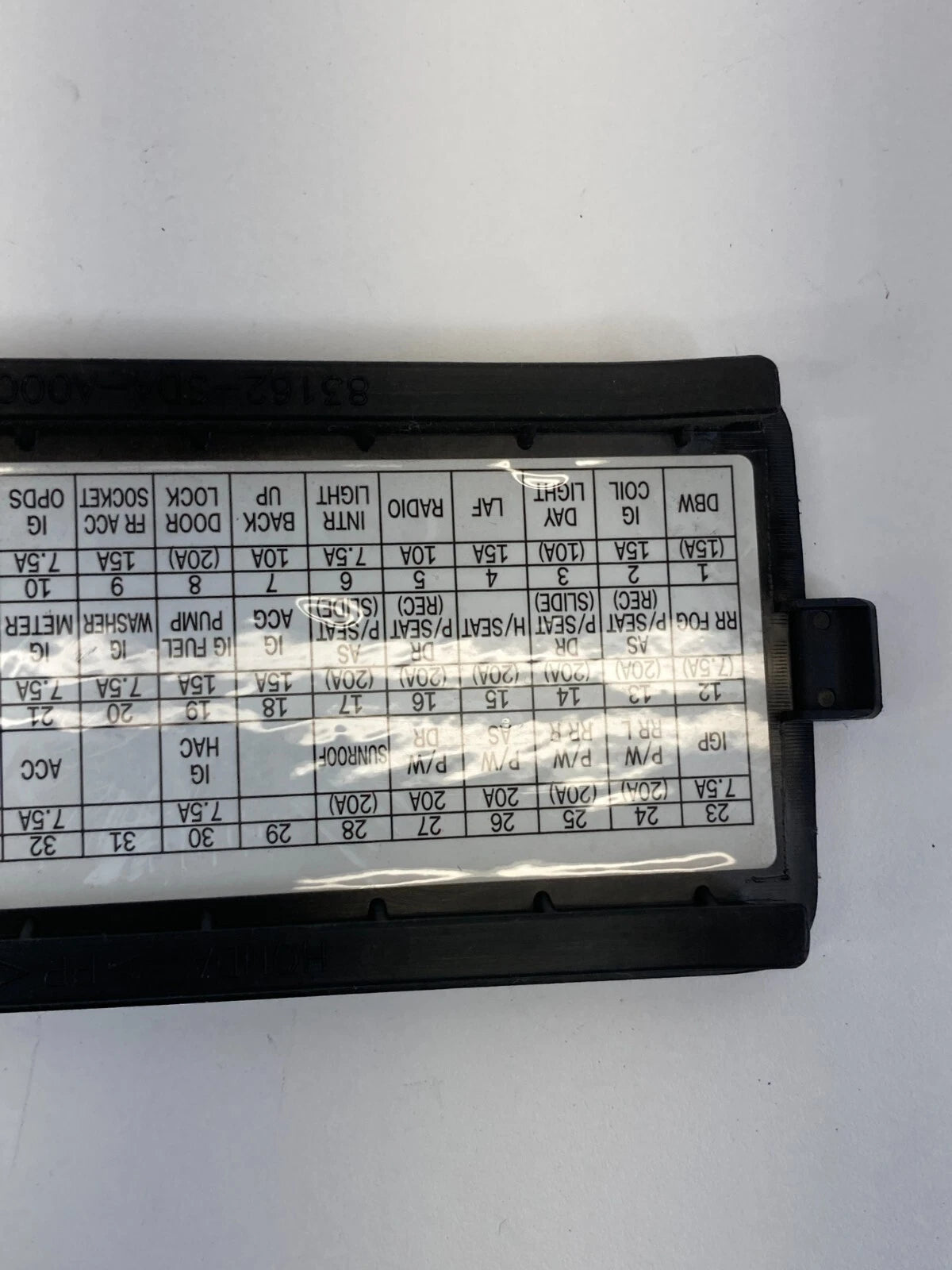 2003-2007 HONDA ACCORD INTERIOR FUSE BOX LID DOOR COVER TRIM 83162-SDA-00 OEM
