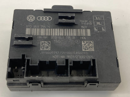 2011-2013 Audi A4 Quattro Rear Left Side Door Locking Control Module 8T0959795N