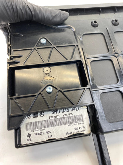 2011 Volkswagen CC Rear Multimedia Interface Socket Module Tray 5N0035342C OEM