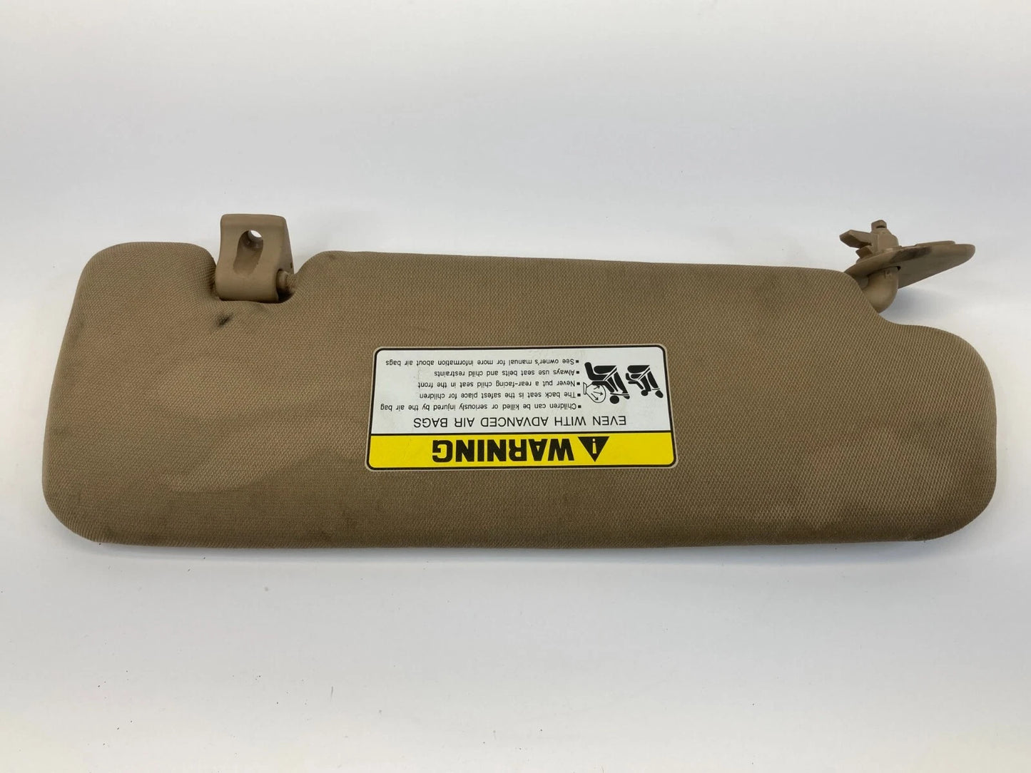 2011-2014 HYUNDAI SONATA LEFT DRIVER SIDE SUNVISOR SUN VISOR CLOTH BEIGE OEM