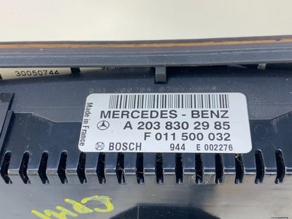 2001-2005 MERCEDES-BENZ C240 HVAC A/C CLIMATE CONTROL UNIT A203-830-29-85 OEM