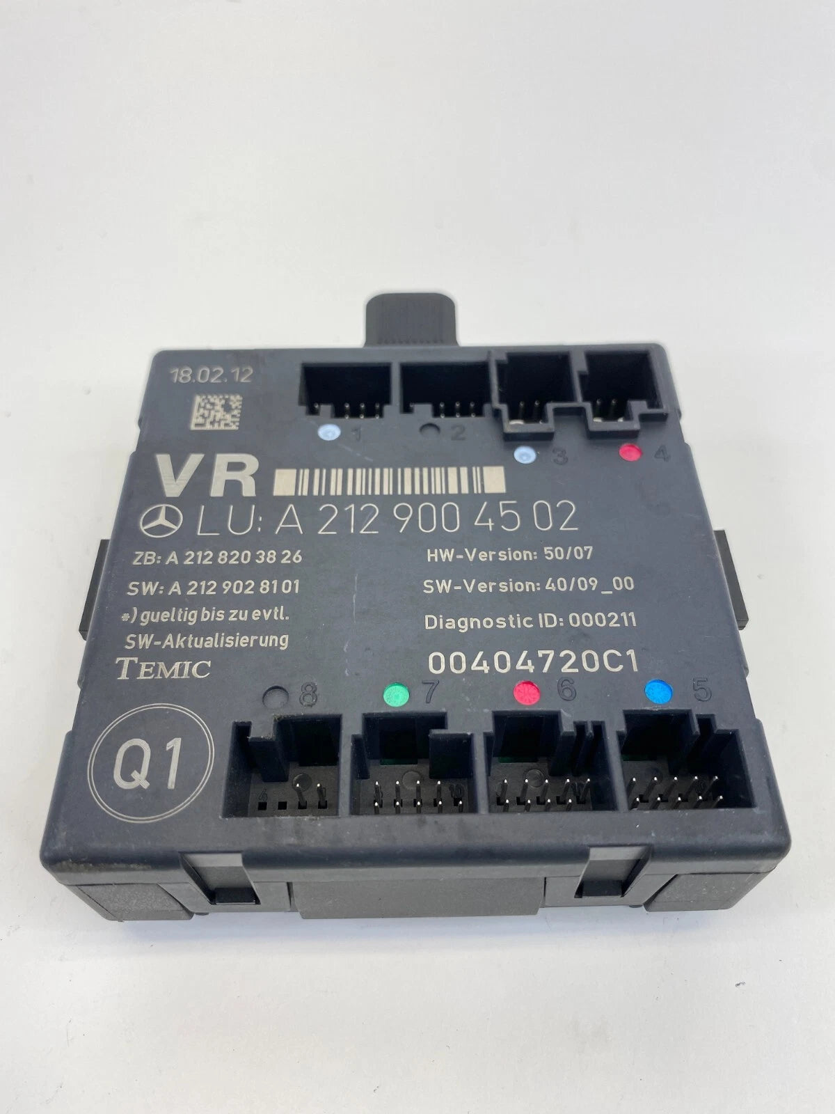 2006-2016 MERCEDES W204 E350 FRONT RIGHT SIDE DOOR CONTROL MODULE A2129004502