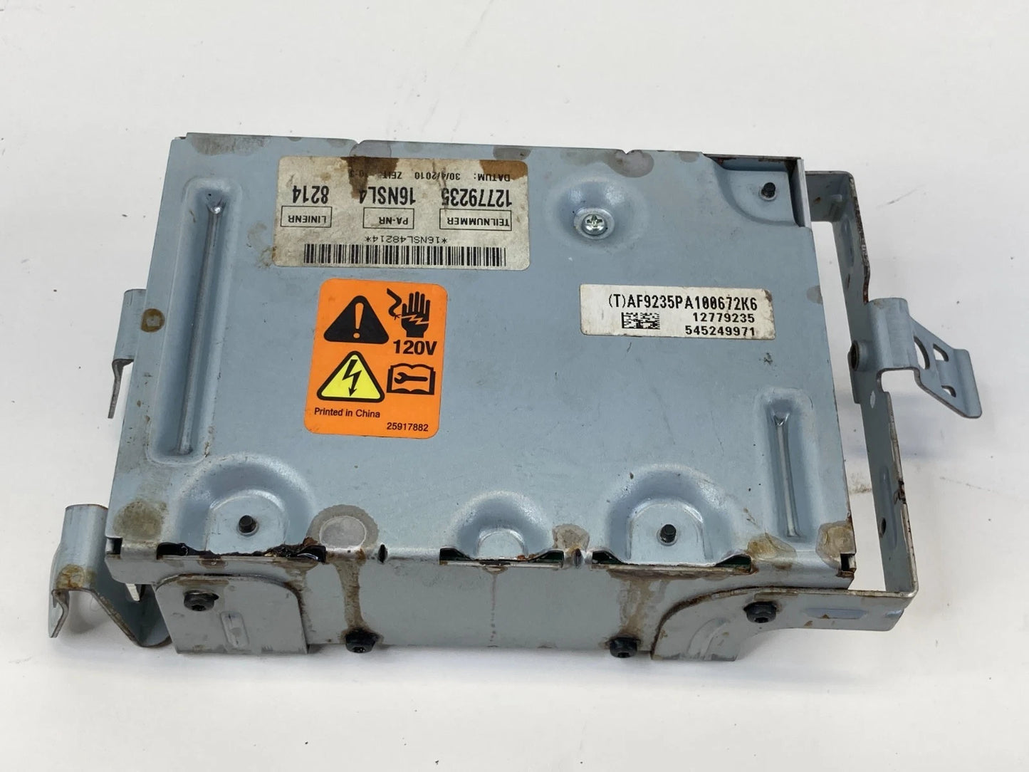 2011 BUICK REGAL 2.4L L4 A/T AC/DC POWER INVERTER CONTROL MODULE 12779235 OEM