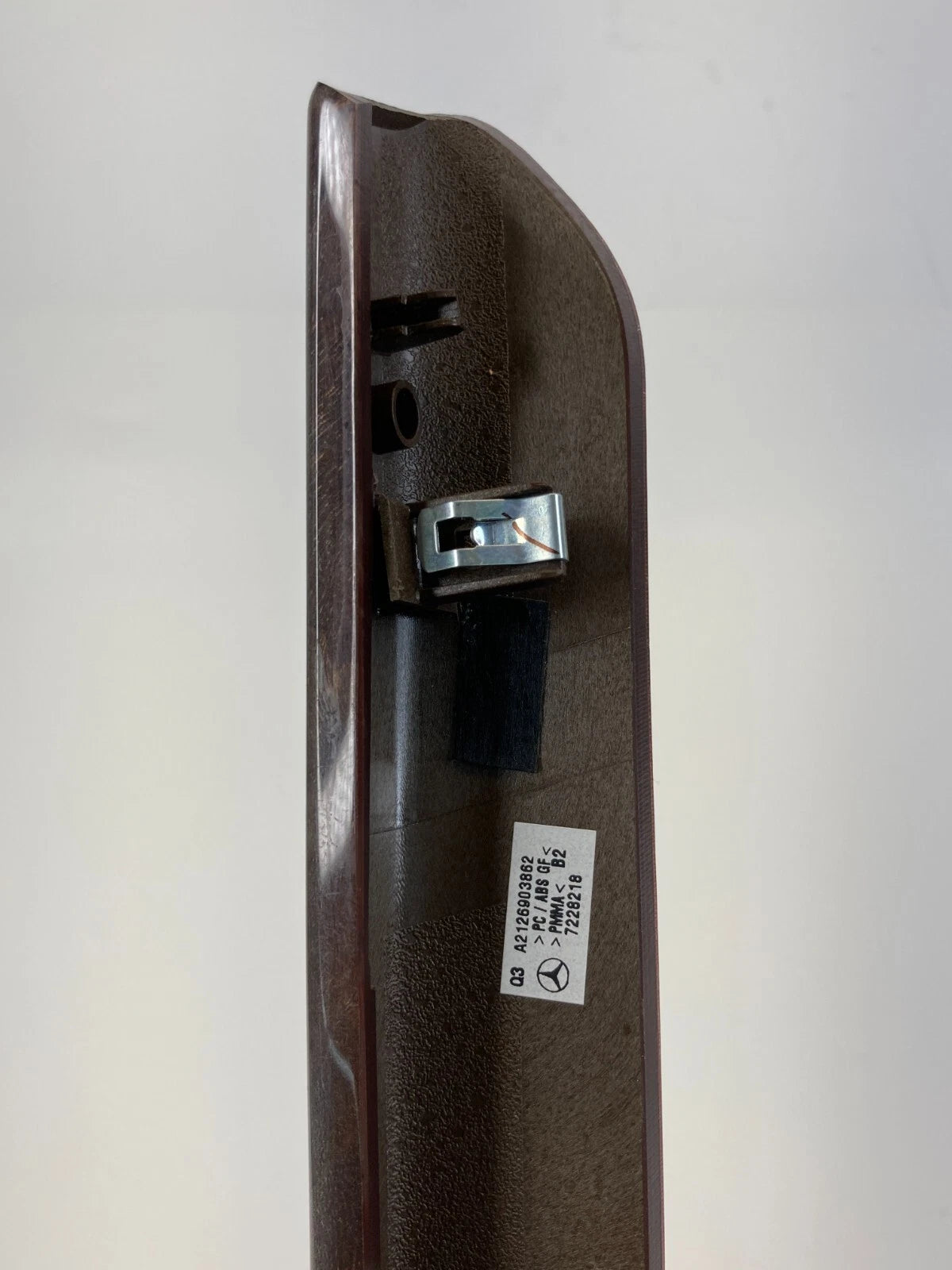 2012-2016 MERCEDES-BENZ E350 LEFT CENTER CONSOLE COVER TRIM BEZEL WOODGRAIN