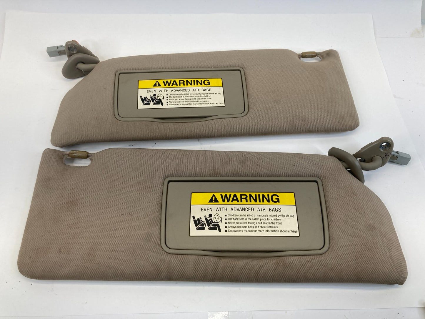 2007-2014 Honda Ridgeline Left & Right Sunvisor Sun Visors Set w/Light OEM