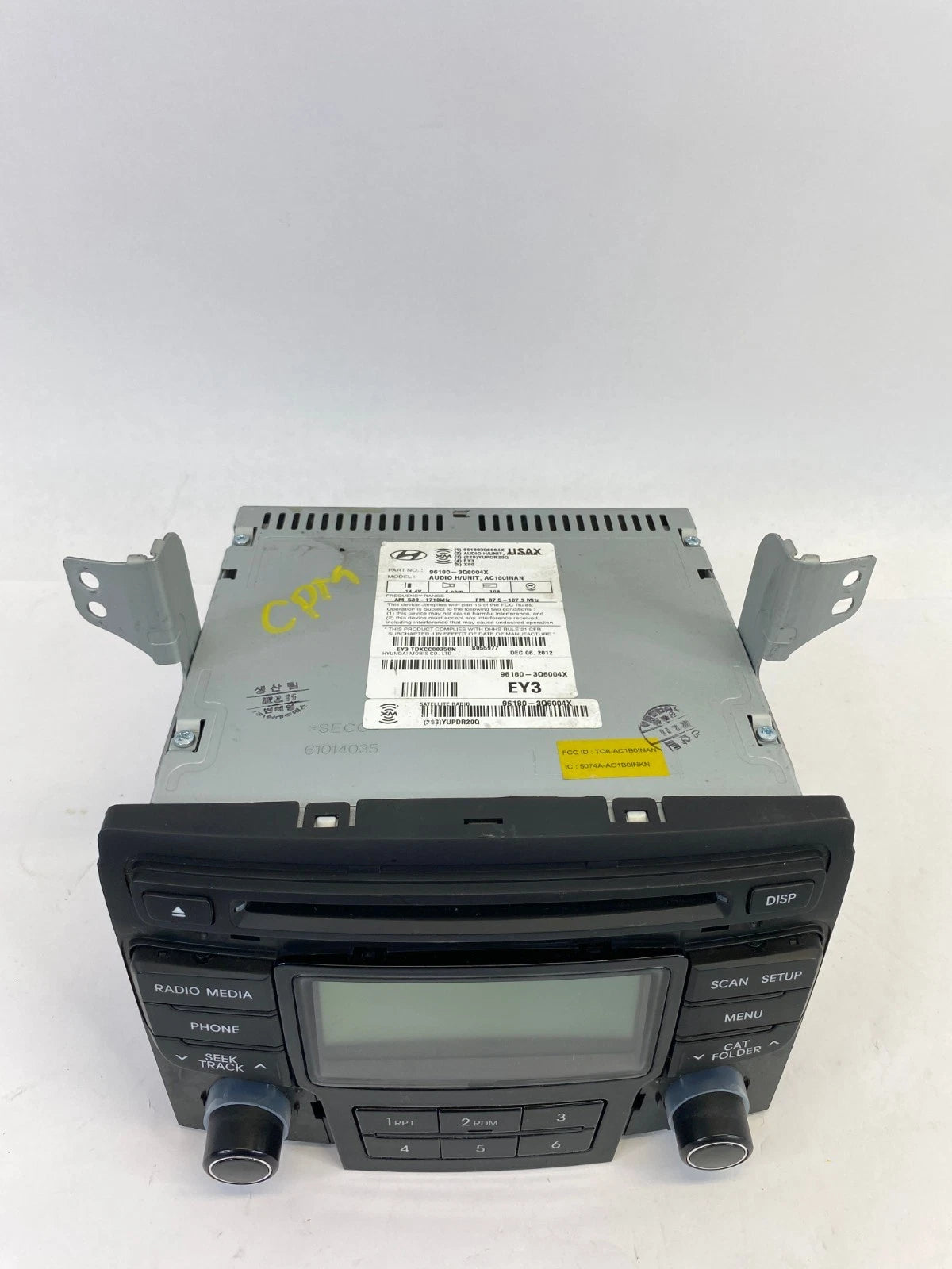 2012-2015 HYUNDAI SONATA AM FM CD RADIO RECEIVER DASH FACTORY OEM 96180-3Q6004X