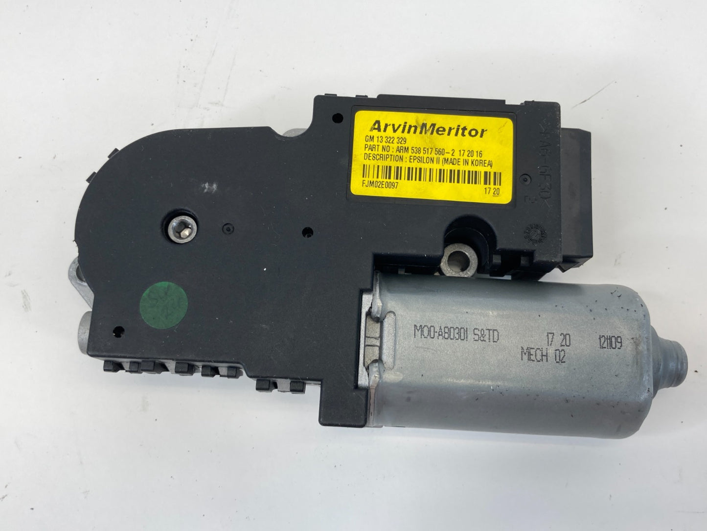 2011 Buick Regal 2014-2016 Buick LaCrosse Sunroof Sun Roof Motor 13322329 OEM