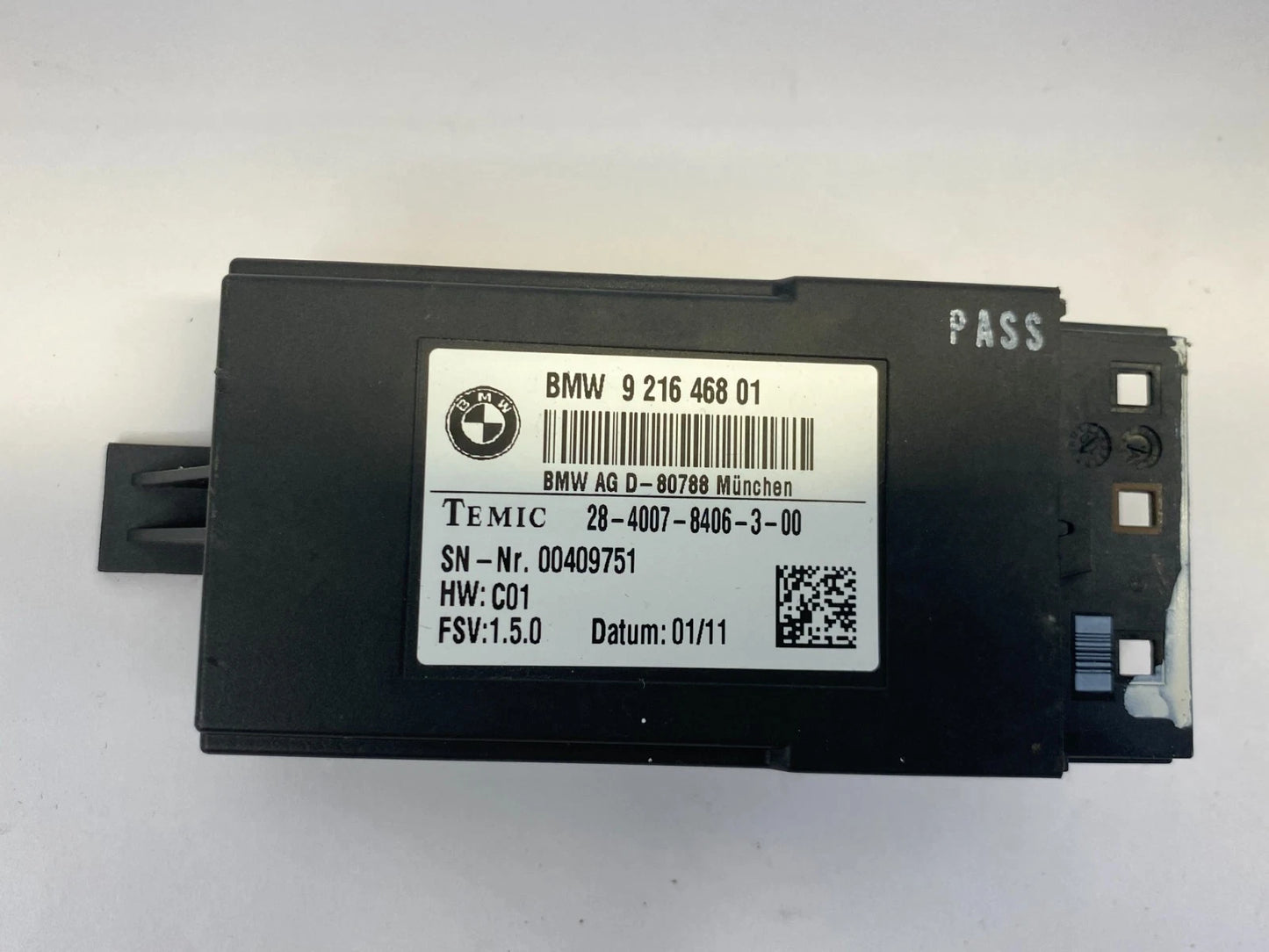 2011-2017 BMW X3 FRONT RIGHT HEATED SEAT CONTROL MODULE UNIT 921646801 OEM