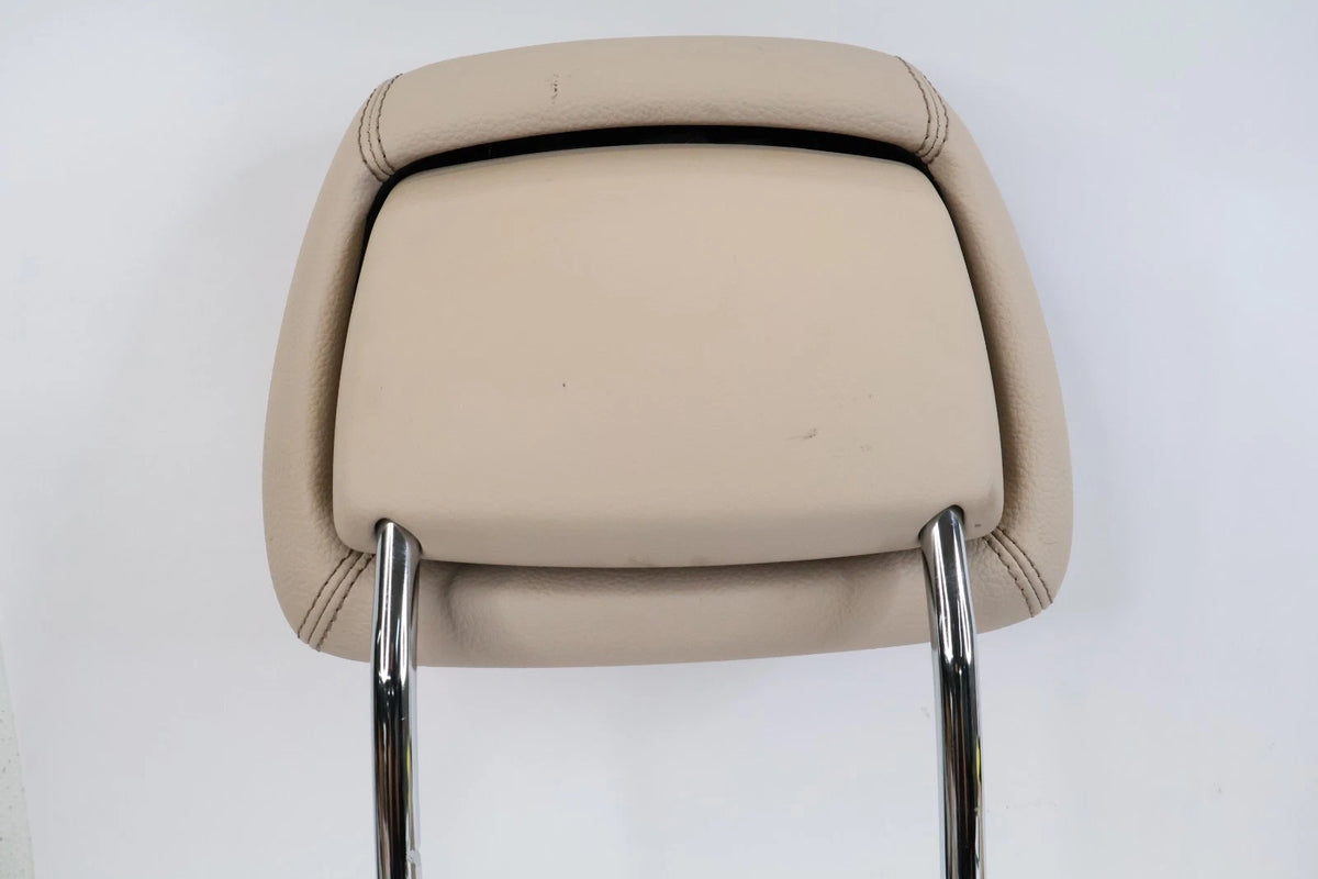 14-16 MERCEDES-BENZ E350 E250 FRONT LEFT & RIGHT SEAT HEADREST HEAD REST BEIGE