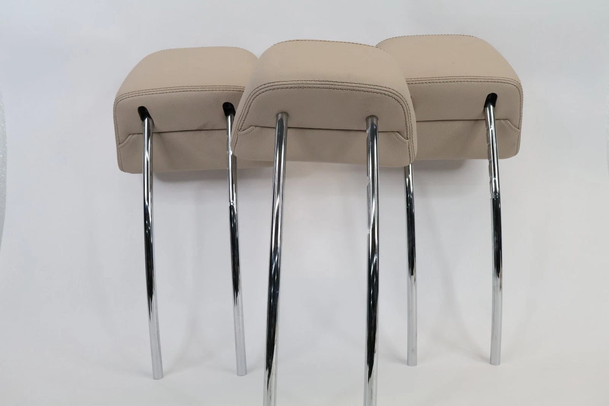 10-16 MERCEDES W212 E350 E250 REAR SEAT HEADREST HEAD REST SET 3 PIECES BEIGE