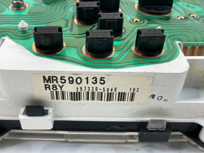 2001-2003 MITSUBISHI MONTERO 3.0 AT DASH SPEEDOMETER CLUSTER MR590135 235K MILES