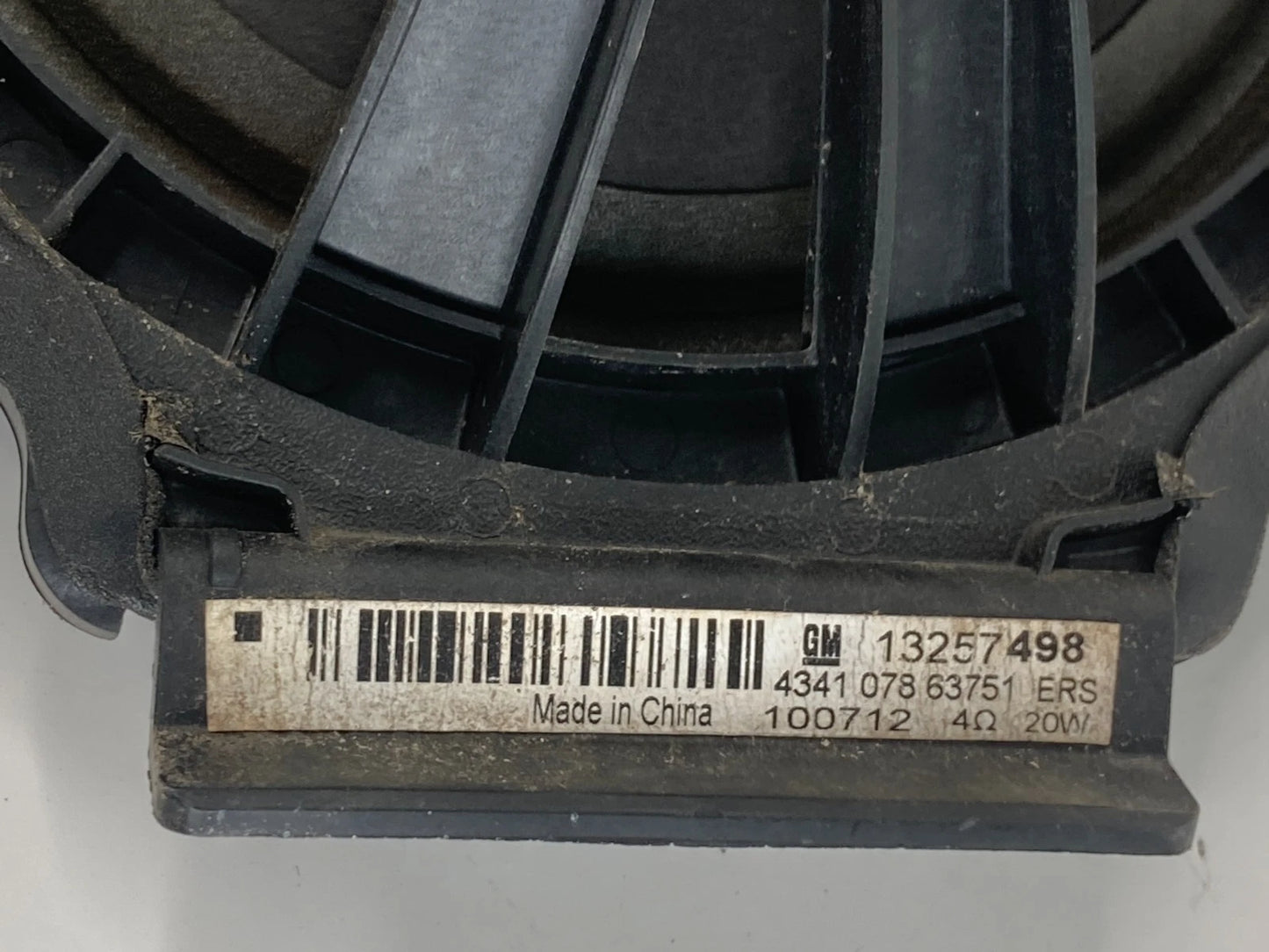 2011-2017 BUICK REGAL REAR DOOR AUDIO SPEAKER SOUND SYSTEM 13257498 OEM