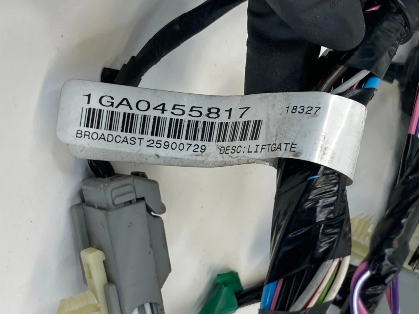 08-12 BUICK ENCLAVE REAR LIFTGATE LIFT GATE TRUNK WIRING WIRE HARNESS 25900729