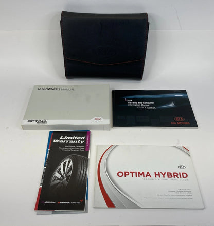 2014 KIA OPTIMA HYBRID LX SEDAN OWNERS MANUAL BOOK INFORMATION GUIDE W/ CASE OEM