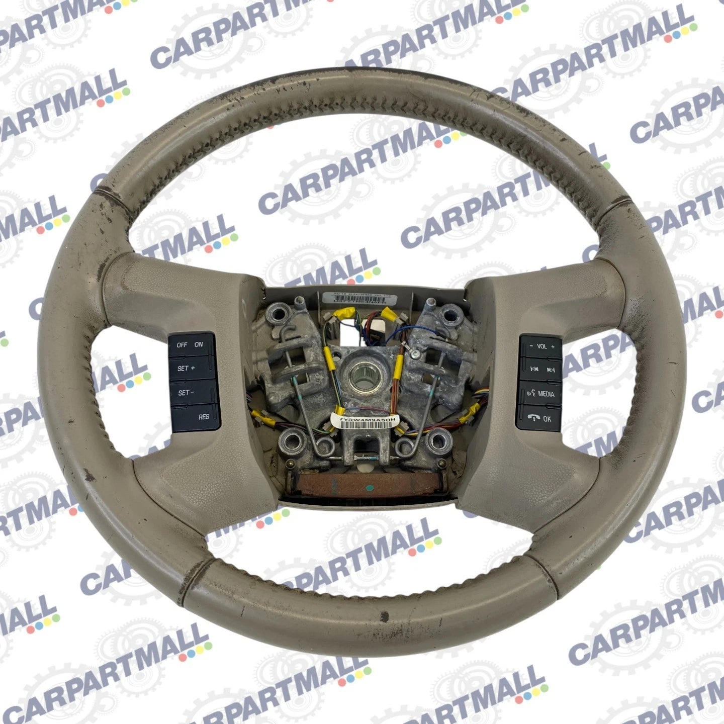 2009-2012 FORD ESCAPE STEERING WHEEL W/ PHONE AUDIO & CRUISE CONTROL SWITCH OEM