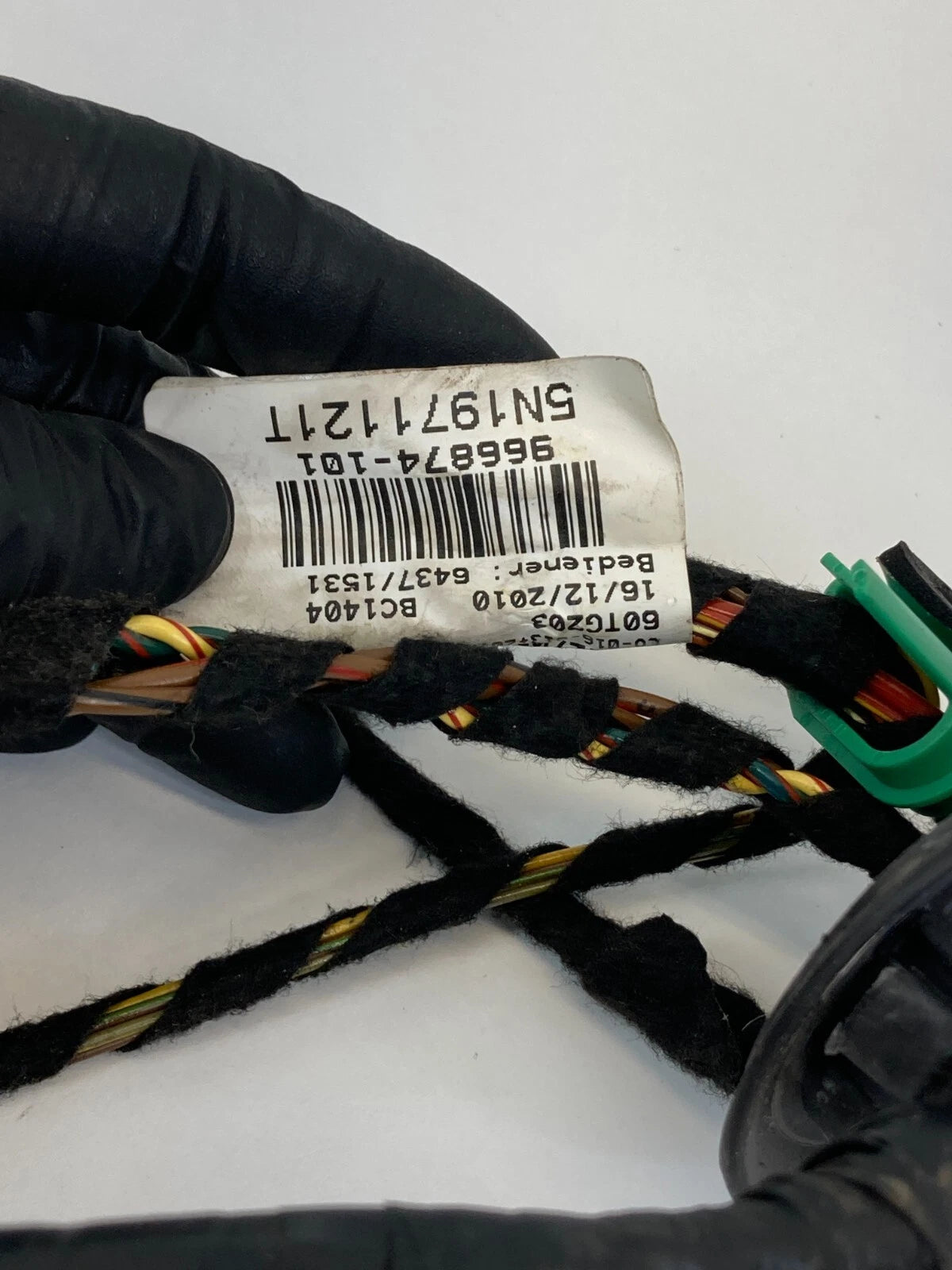 09-17 VOLKSWAGEN TIGUAN FRONT RIGHT SIDE DOOR HARNESS WIRE WIRING 5N1971121T OEM