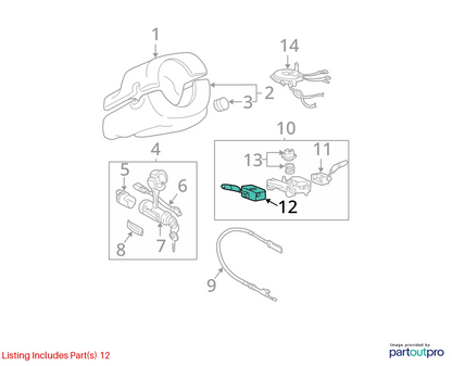 04-06 HYUNDAI ELANTRA TURN SIGNAL HEADLIGHT LAMP FOG LIGHT SWITCH 93410-2D150