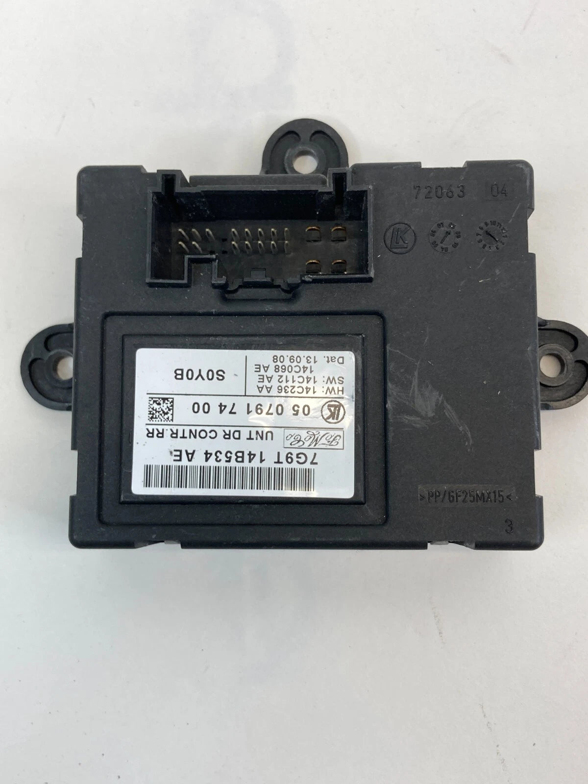 2009 09 JAGUAR XF REAR RIGHT SIDE DOOR CONTROL COMPUTER MODULE 7G9T-14B534-AE
