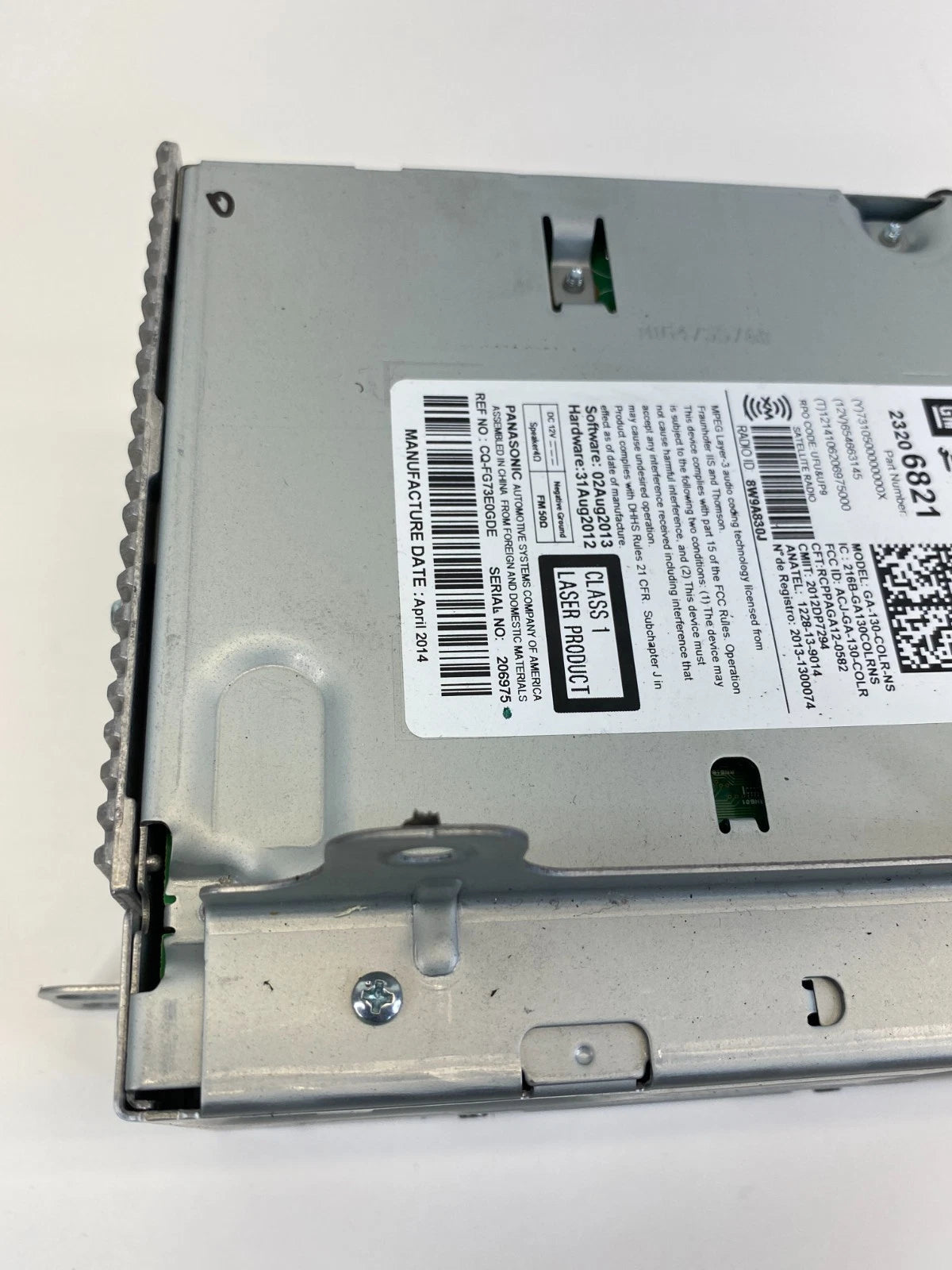 2013 14 15 2016 Chevrolet Cruze Radio AM/FM MP3 CD Player Receiver 23206821 OEM