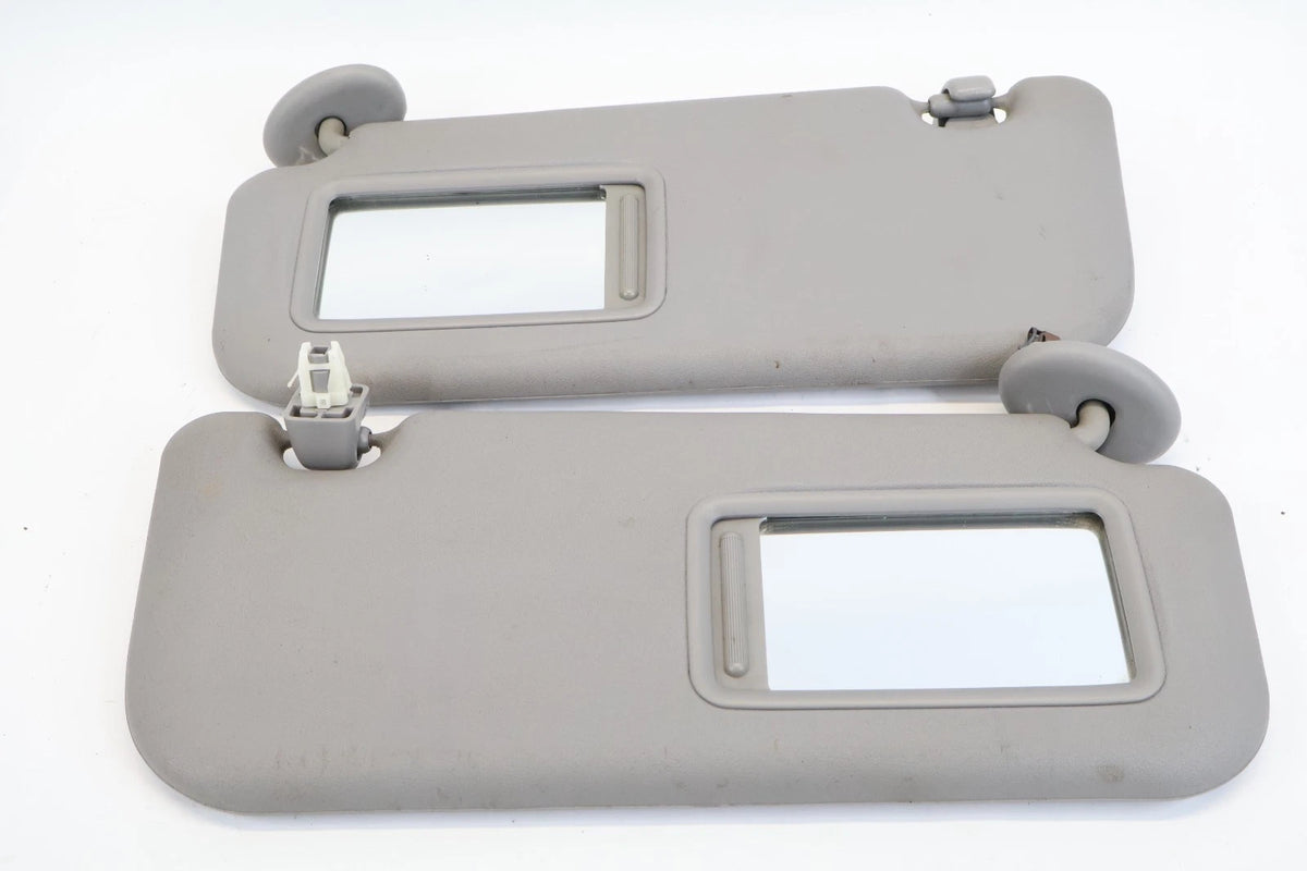2006-2011 TOYOTA YARIS SUNVISOR SUN VISOR SET LEFT & RIGHT LH RH GRAY OEM