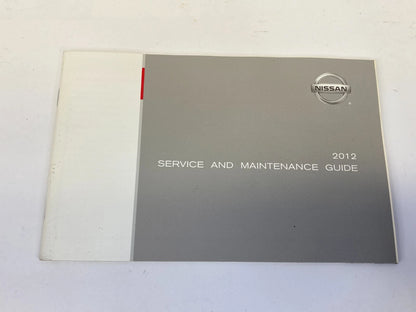2012 NISSAN ALTIMA OWNERS MANUAL & WARRANTY INFORMATION SET KIT W/ CASE OEM