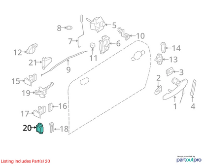 2002-2015 02-15 MINI COOPER FRONT DOOR BRAKE CHECK ARM GASKET 51217135289 OEM