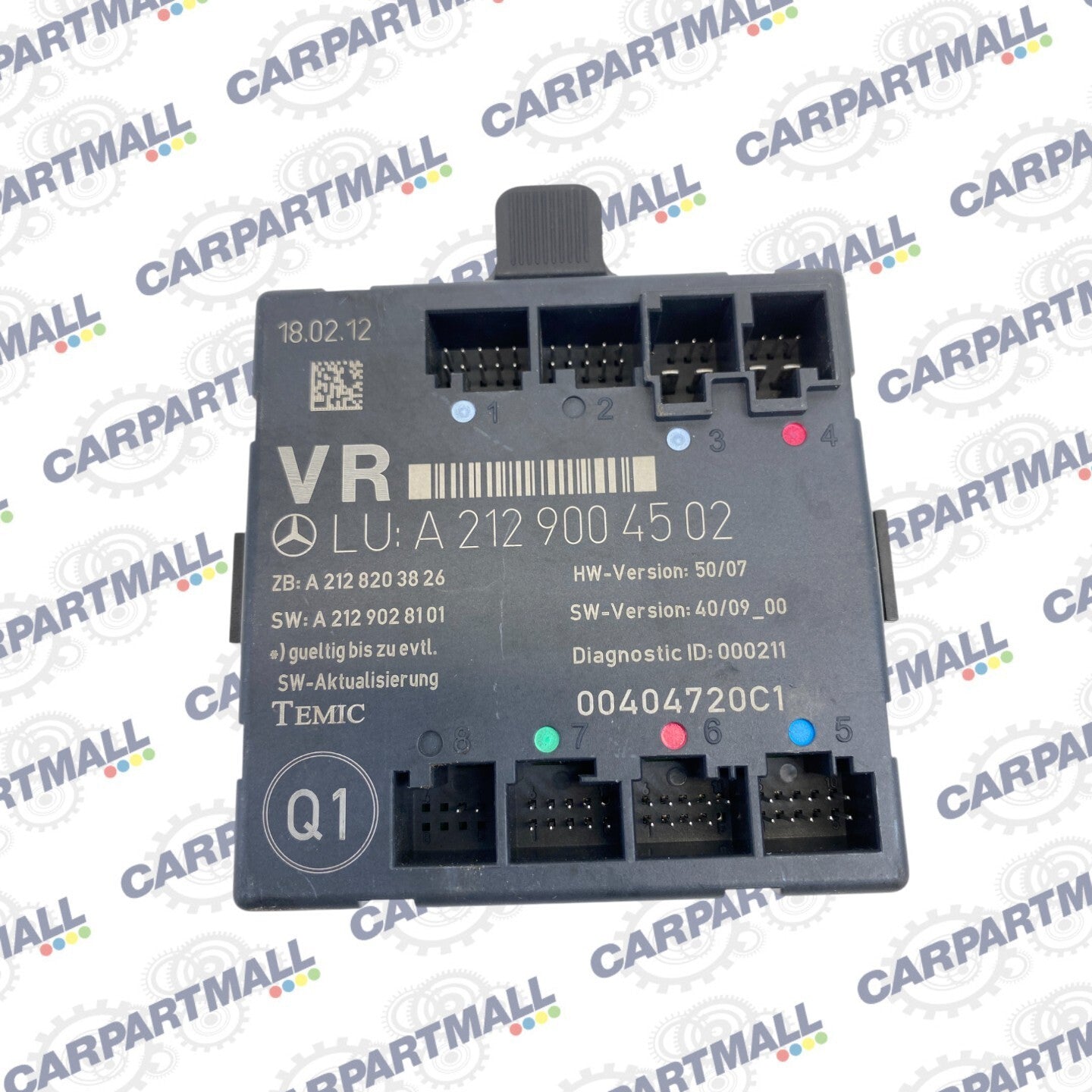 2006-2016 Mercedes-Benz E350 Front Right Side Door Control Module A2129004502