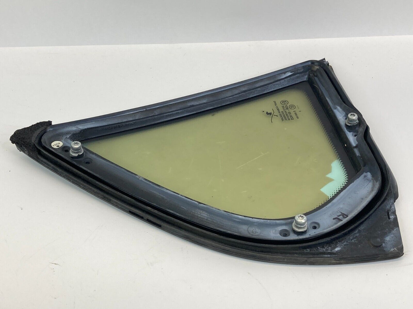 03-11 Saab 9-3 93 Sedan Rear Left Driver Side Quarter Vent Window Glass 12804489