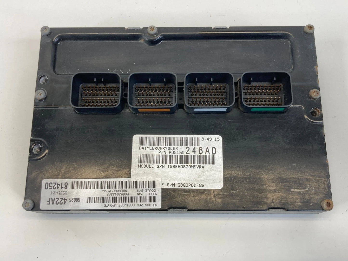 08-10 CHRYSLER 300 POWERTRAIN CONTROL MODULE ENGINE COMPUTER PCM 68026422AF OEM