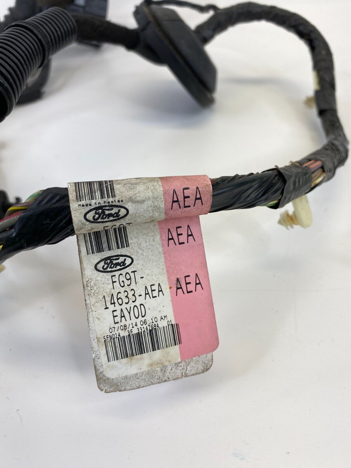 2013-2016 Ford Fusion Rear Left Door Wire Wiring Harness FG9T-14633-AEA OEM