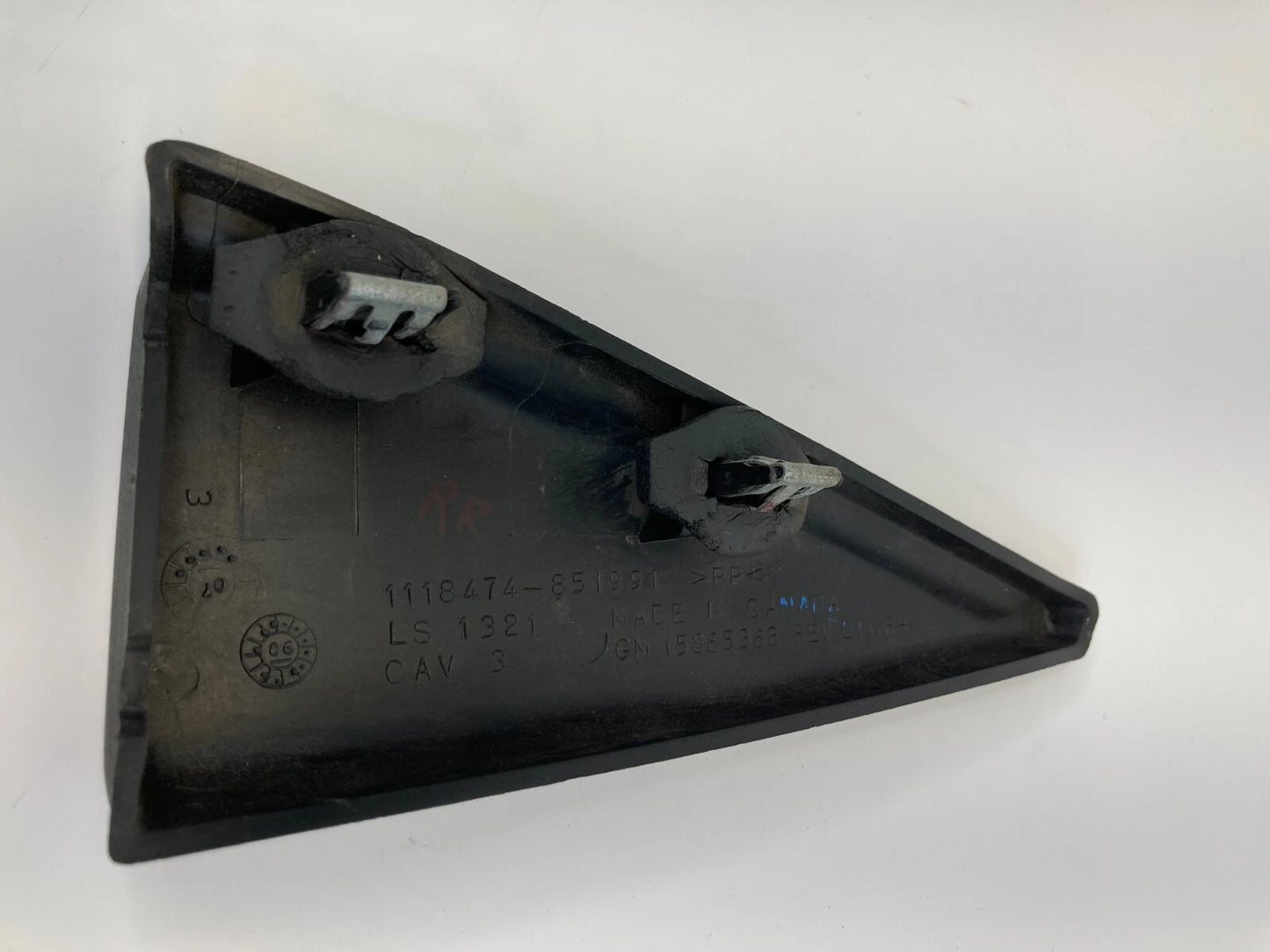 06-13 CHEVROLET IMPALA REAR RIGHT INNER UPPER DOOR CORNER COVER TRIM 15865368
