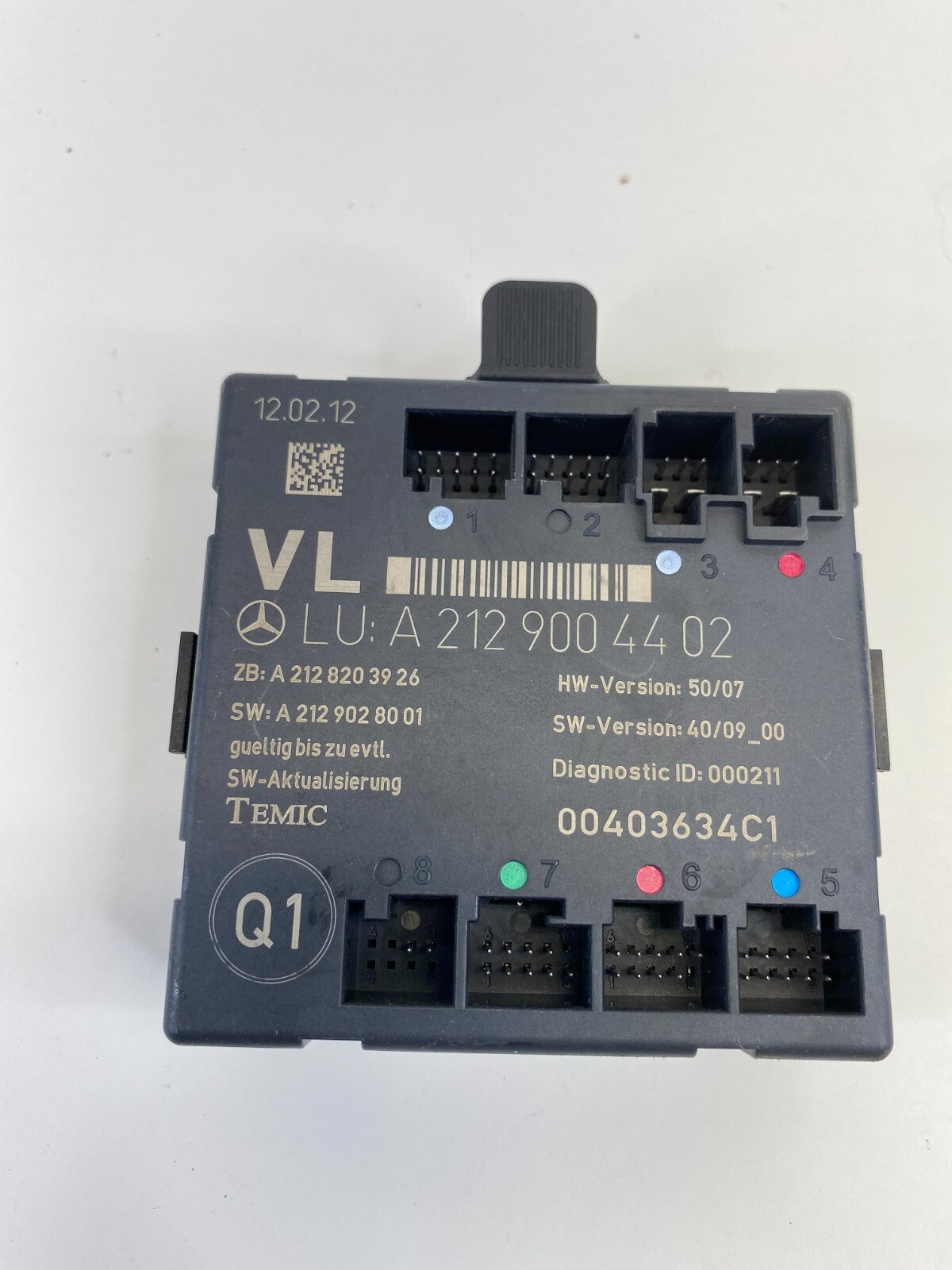 2006-2016 Mercedes-Benz E350 Front Left Side Door Control Module A2129004402