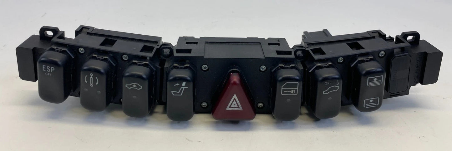 2000-2002 MERCEDES-BENZ S430 DASH PANEL CONTROL HAZARD ESP DOOR LOCK SWITCHES