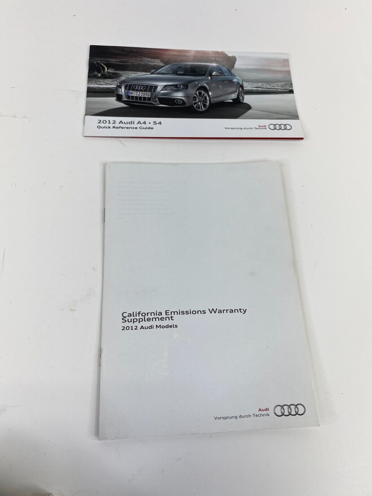 2012 Audi A4 Quattro Owners Manual Quick Reference Warranty Guide Set w/ Case