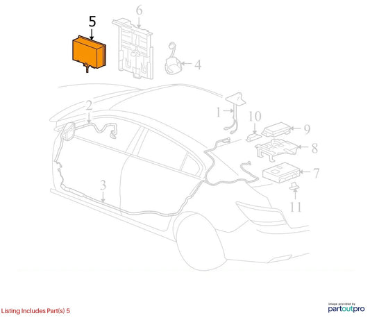 2011-2016 CHEVROLET CRUZE MULTI MEDIA PLAYER INTERFACE MODULE UNIT 22796545 OEM