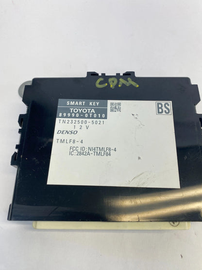 2009-2015 TOYOTA VENZA KEYLESS ENTRY CONTROL MODULE UNIT 89990-0T010 OEM