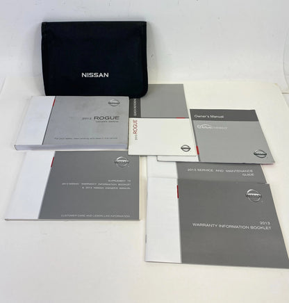 2013 13 NISSAN ROGUE OWNERS MANUAL & WARRANTY INFORMATION SET KIT W/ CASE OEM