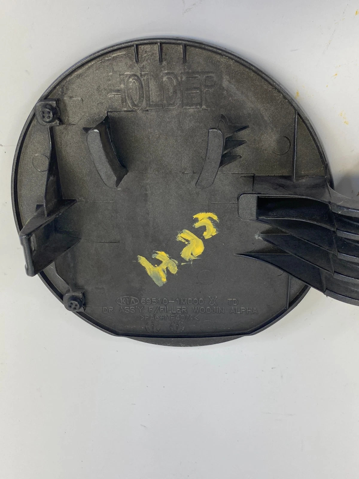 2010-2013 KIA FORTE REAR FUEL FILLER TANK GAS DOOR LID COMPONENT OEM 69510-1A000
