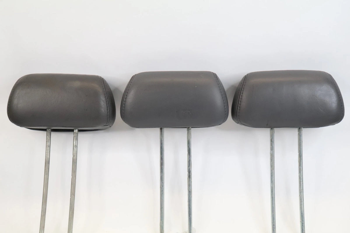 2003-2008 HONDA PILOT REAR 2ND SEAT HEADREST HEAD REST SET 3 LEATHER GREY OEM