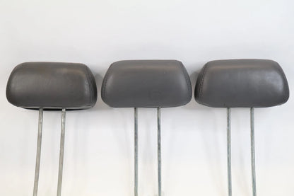 2003-2008 HONDA PILOT REAR 2ND SEAT HEADREST HEAD REST SET 3 LEATHER GREY OEM