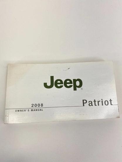 2008 JEEP PATRIOT OWNERS MANUAL GUIDE WARRANTY INFORMATION BOOK W/ CASE OEM
