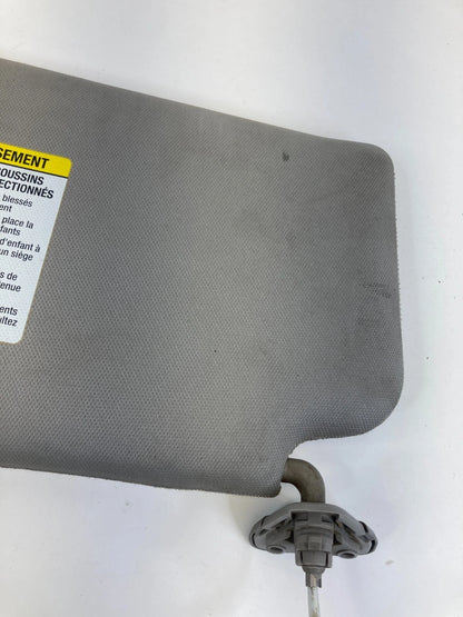 05-12 NISSAN ARMADA FRONT RIGHT PASSENGER LIGHTED SUNVISOR SUN VISOR GRAY OEM