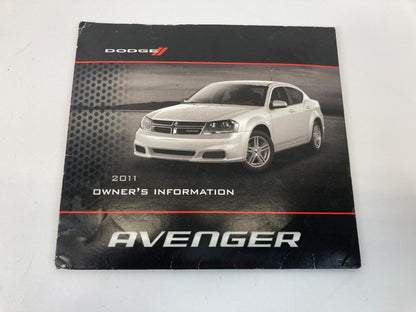 2011 11 Dodge Avenger Sedan Owner's Manual Information Guide Book OEM