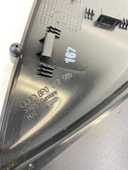 2006-2013 AUDI A3 DASH RIGHT SIDE INNER END CAP COVER TRIM 8P0-857-086 OEM