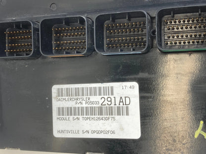 04 CHRYSLER PT CRUISER 2.4L POWERTRAIN ENGINE CONTROL MODULE PCM ECU 5033291AD