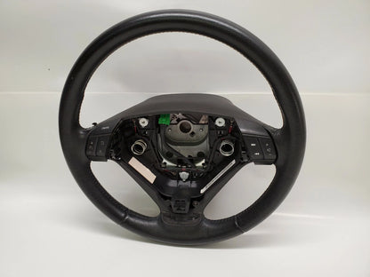 04-09 VOLVO S60 SEDAN STEERING WHEEL W/ CRUISE CONTROL LEATHER BLACK 30741684
