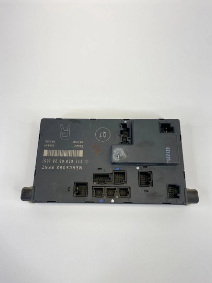 03-06 MERCEDES-BENZ E500 FRONT RIGHT SIDE DOOR CONTROL MODULE UNIT 2118200626