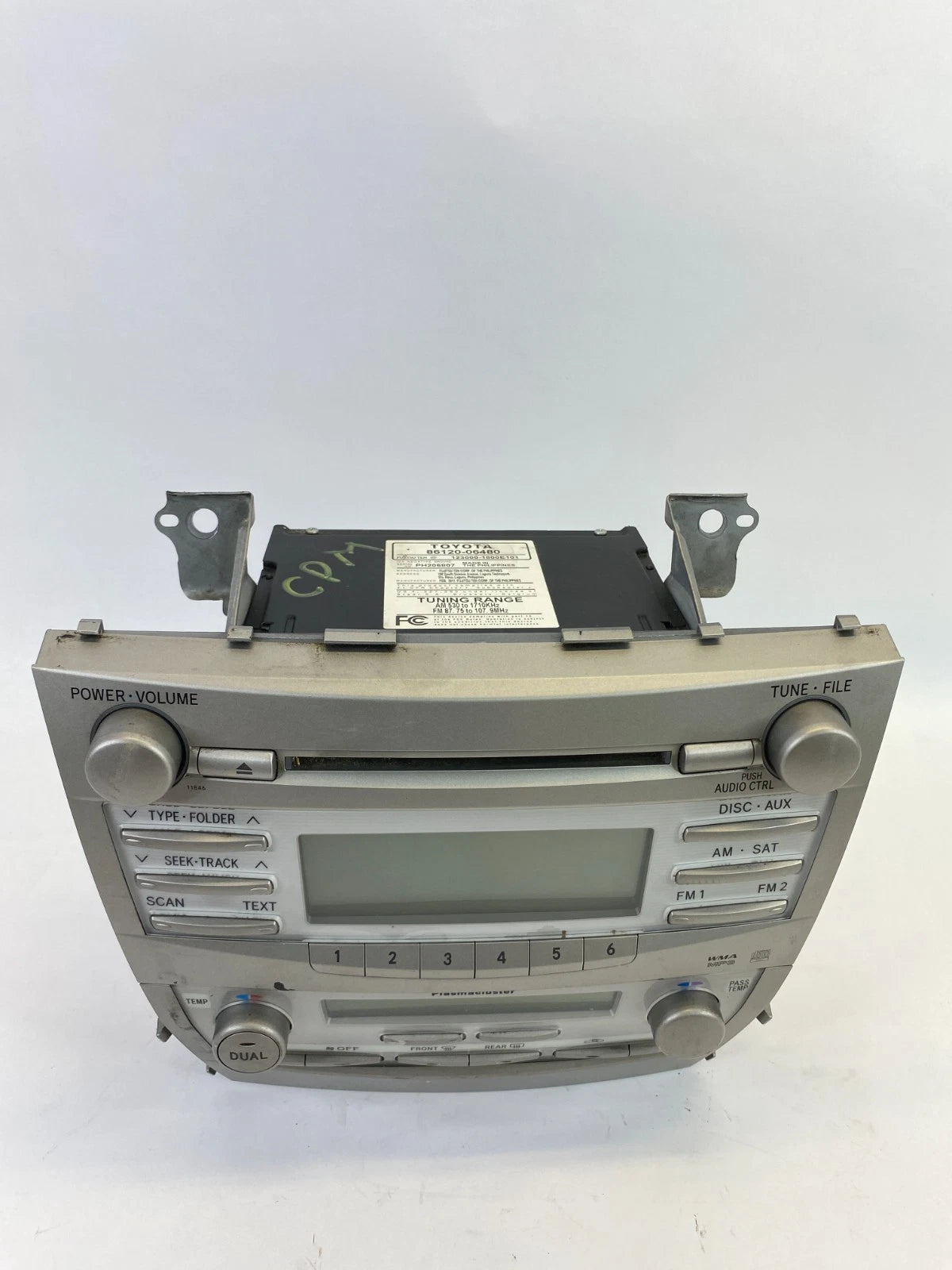 2010 2011 TOYOTA CAMRY RADIO STEREO RECEIVER WITH CLIMATE CONTROL OEM 8612006480
